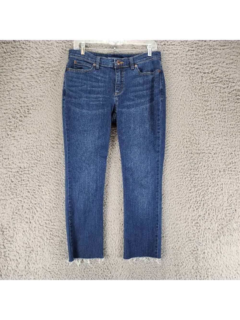 Duluth Jeans Womens 8 Blue Stretch Denim Cropped *Read Altered*